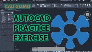 Autocad Practice Exercises 8 | Practice Series | Cad Gizmo