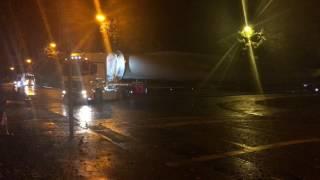 Wind Turbines being moved in Galway City