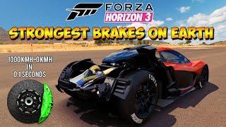 Forza Horizon 3 - Strongest Brakes On Earth! 1000-0 in 0.1 Seconds! Dev Mods