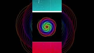 Python turtle graphics code-Spiral colorful layers design.