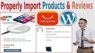 [2022] Properly import products and reviews from AliExpress to WooCommerce Website with AliDropship