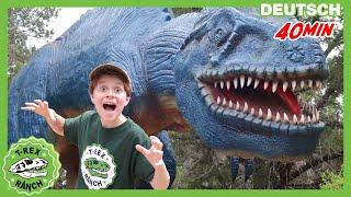 Dinosaurier-Versteckspiel in der Dinosaurier-Welt | T-Rex Ranch - Dinosaurier für Kinder