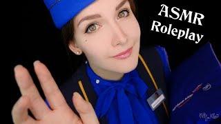  АСМР Стюардесса  На борту самолета первым классом ASMR First Class Flight Attendant