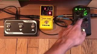 Nux loop core and Digitech Trio demo