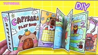 (Tutorial) Capybara Squishy Book DIY #gamebook #paperdiy #quietbook