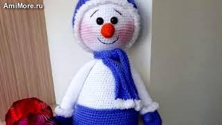 Амигуруми: схема Снеговик. Игрушки вязаные крючком - Free crochet patterns.