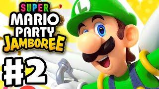 Super Mario Party Jamboree - Full Game Walkthrough Part 2 - Roll 'Em Raceway!