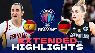 Spain  v Germany  | Extended Highlights | FIBA EuroBasket Women 2025