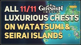 All 11 Luxurious Chests on Watatsumi Island and Seirai Island Genshin Impact