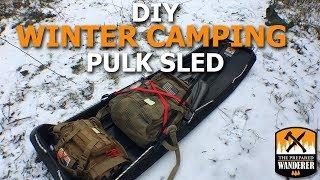 DIY Winter Camping Pulk Sled