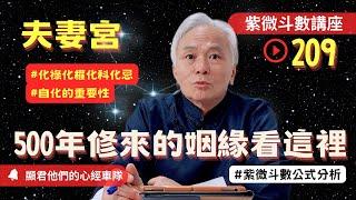 【紫微斗數】夫妻宮！五百年修來的姻緣要看這裡！化祿化權化科化忌！夫妻宮自化的重要性！紫微斗數同步斷訣真實案例分析！｜EP.209－顯君他們的心經車隊【CC字幕】