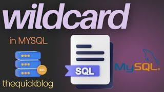 MySQL 12 : Pattern matching using wildcards in SQL || MySQL wildcards ( %,_ etc. )