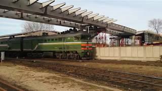 2TE10M locomotive in Daugavpils, Latvia