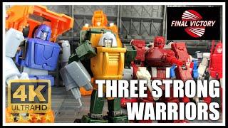 Final Victory THE STRONG WARRIORS Transformers Masterpiece scale Brawn Huffer and Warpath