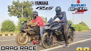 YAMAHA R15 V4 VS SUZUKI GIXXER SF. || DRAG RACE ||. @DRAGGER_JATIN