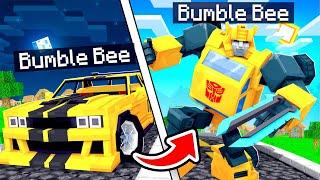 Playing MINECRAFT As TRANSFORMERS (overpowered)