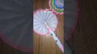 Day-6 cute crafts / paper fan #papercrafttutorial #paperkawaii #paperclips