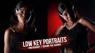 How to shoot: Low Key Portrait photography / 2 light setup / small studio photography Setup