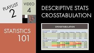 Statistics 101: Descriptive Statistics Cross Tabulation