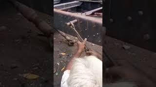 #Riviting in chachis#automobile #mechanic#springleaf#smithy#trending #shorts