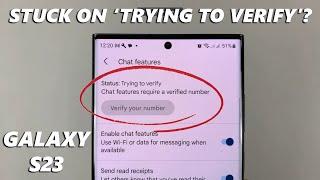 How To Fix Google Messages Chat Features Stuck On 'Trying to Verify'