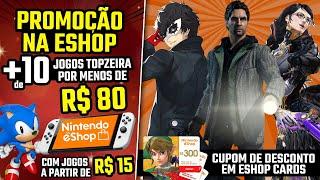 MEGA PROMOÇÃO eShop com jogos TOP a partir de R$ 15