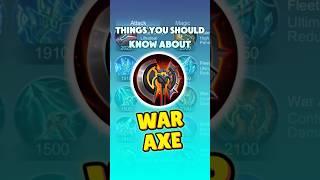 Things You Should Know About War Axe | MLBB Item Guide