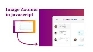 Image zoomer like amazon using javascript