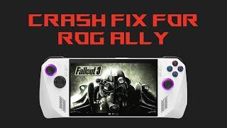 Fallout 3 Crash Fix on ROG Ally