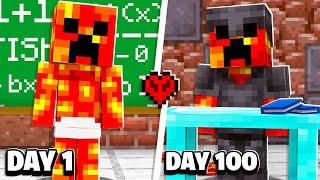 I Made Baby Preston Survive 100 Days in Hardcore Minecraft School!