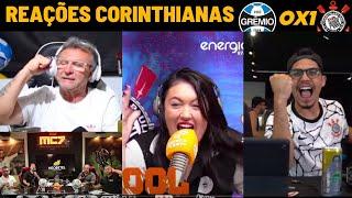 REAÇÕES CORINTHIANAS na VITÓRIA SOBRE O GRÊMIO - GRÊMIO 0X1 CORINTHIANS - REACT