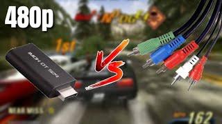 Melhor resolução para PS2 Cabo componente ou PS2 HDMI???