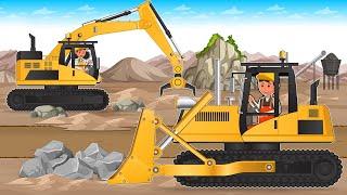 Bulldozer Extraction Rock, Blasting and Crushing | Construction Vehicles