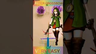 Come and play with Small Bow and Arrow  # Paper gun #shorts #craft #gun #viral #yt