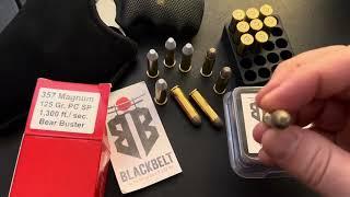 Black Belt Ammunition Tri-Plex and Bear Buster 357 Magnum