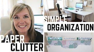 Simple Paper Clutter Organization! | Minimalist Family Life (2018)