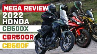 New Honda CBR500R, Honda CB500X & Honda CB500F Review (2022) | Honda CB500 Launch Ride Test 2022