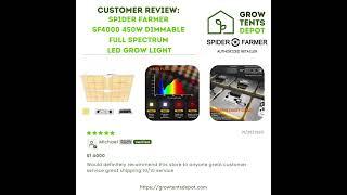 Spider Farmer SF4000 450W Dimmable Full Spectrum LED Grow Light