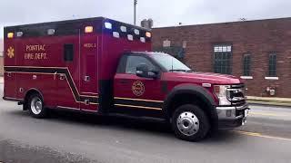 Pontiac medic 2 responding with heavy air horn