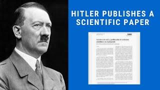 Hitler publishes a scientific paper