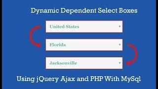 Dynamic Dependent Select Box using jQuery Ajax & PHP || php ide