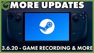 Steam Deck Updates - SteamOS 3.6.20 & Game Recording are Here