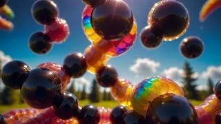 "Rainbow Gummy Worm" World Morph Animation VFX - Stable Diffusion & Deforum | Abstract Visuals