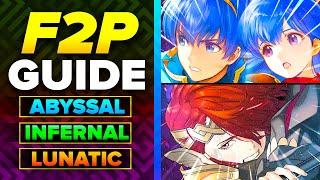 F2P NO SI & Seals Duo Marth & Elm Mythic Hero Battle ABYSSAL, Infernal, Lunatic Guide [FEH]