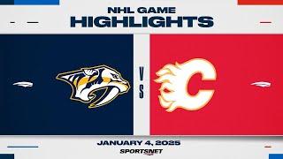 NHL Highlights | Predators vs. Flames - January 4, 2024