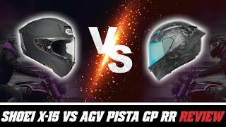 Shoei X-15 vs AGV Pista GP RR Helmet Review at SpeedAddicts.com