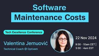 Software Maintenance Costs (Valentina Jemuović)