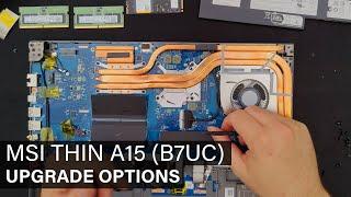 MSI Thin A15 (AMD) - DISASSEMBLY AND UPGRADE OPTIONS