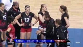 Canada vs Dominican Republic   08 Jan 2016   2016 NORCECA Women's Olympic Qualification