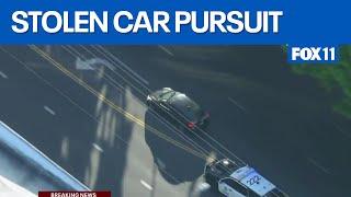 LIVE: Police chase underway in LA County
